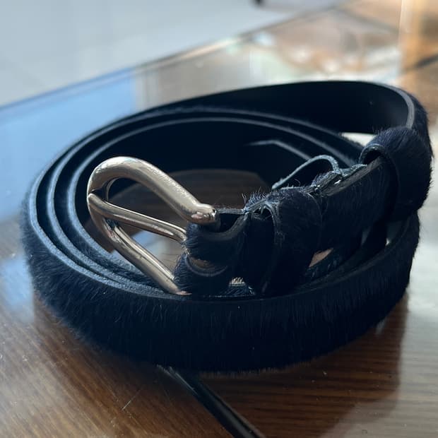 닐바렛 00s 네이비 송치 벨트