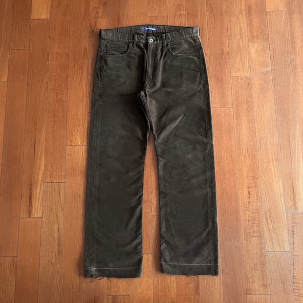 준야 와타나베 필링 코튼 팬츠 브라운