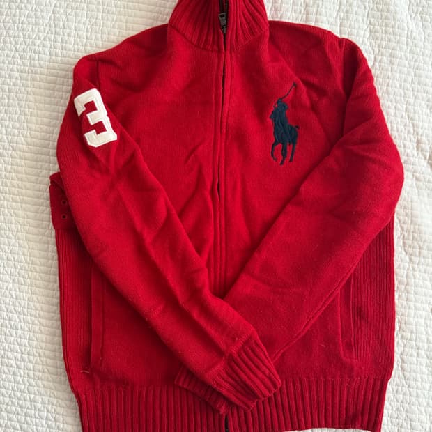 폴로 랄프로렌 풀집업니트 M