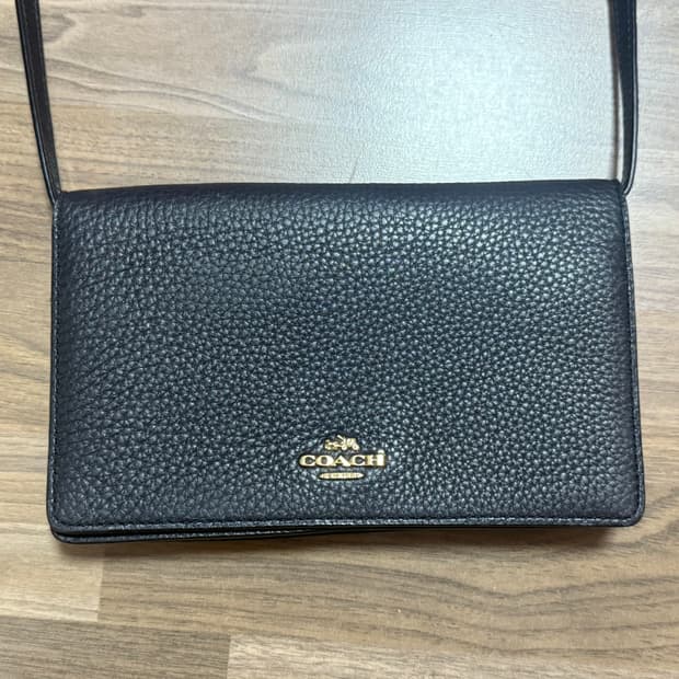 코치(coach) 블랙 미니 크로스백 숄더백 지갑