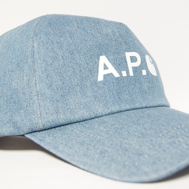 A.P.C. 칼하트 WIP 데님 볼캡