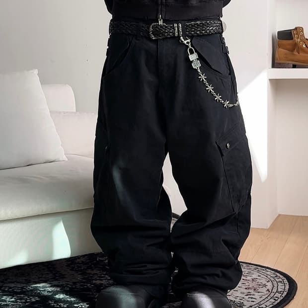 [2.3] 미개봉 아오이로 X 포그서비스 히카리 M65 팬츠 블랙