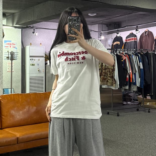 아베크롬비 빈티지 자수 반팔 티셔츠 B4691