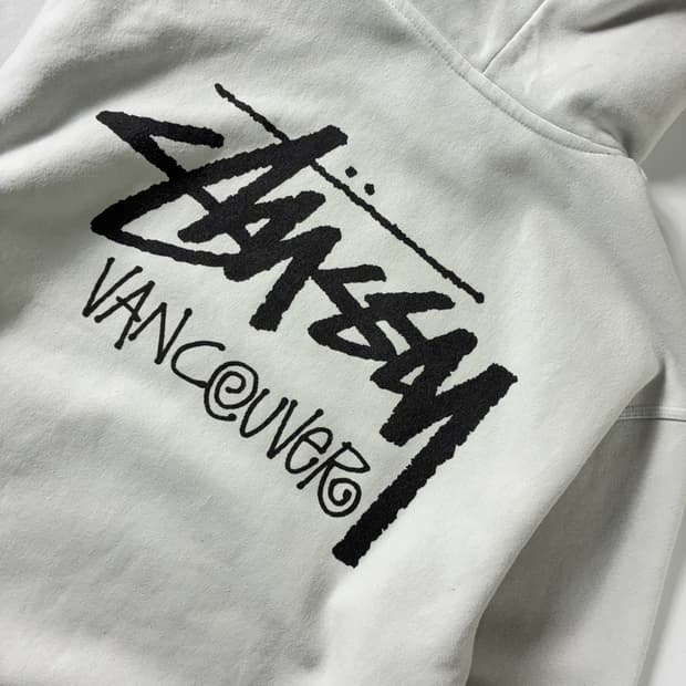 Stussy 스투시 스탁 밴쿠버 애쉬그레이 후드티