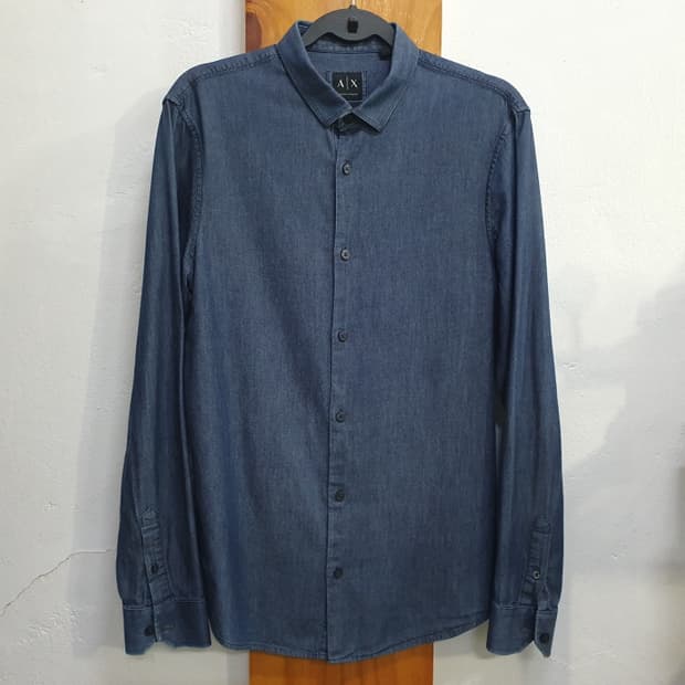 아르마니 익스체인지 데님셔츠(95)
