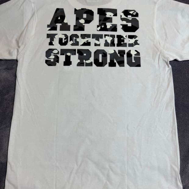 베이프 시티 카모 컬리지 ATS 티셔츠 화이트