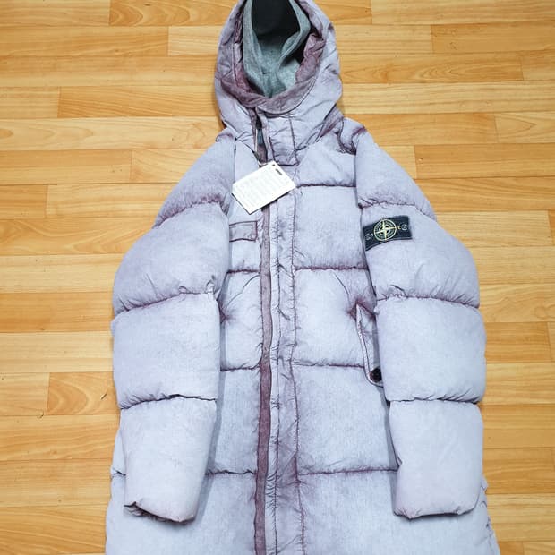 스톤아일랜드 크링클랩스 텔라 프로스트 버건디 XXL