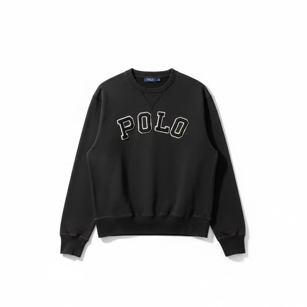 폴로랄프로렌 기모 맨투맨 블랙 M