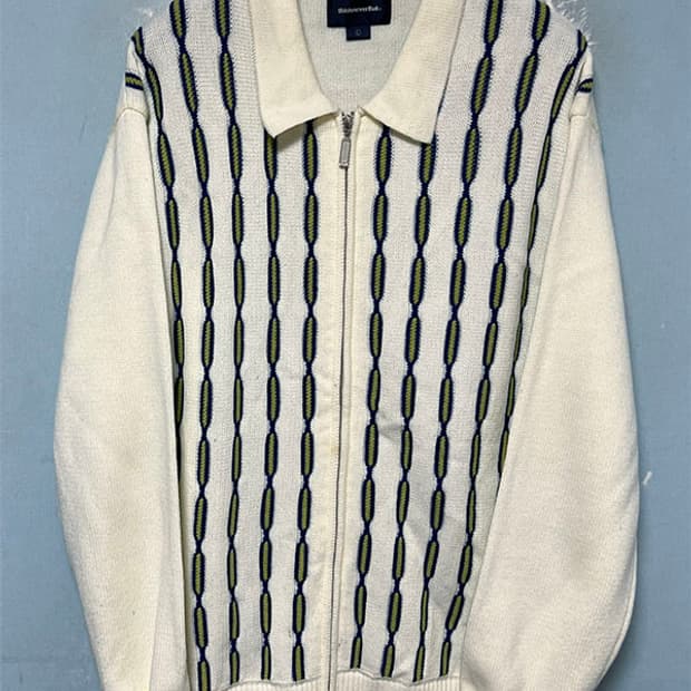 디스이즈네버댓 남자 니트집업 추동 오버핏 100-105