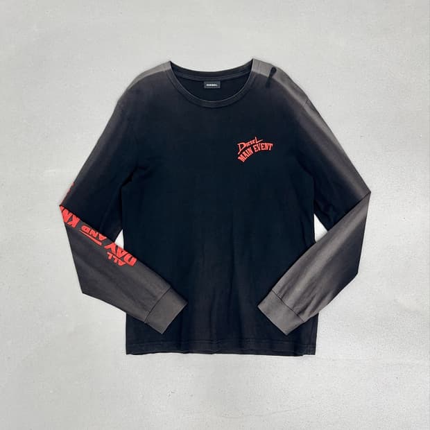 DIESEL 나염 롱 슬리브