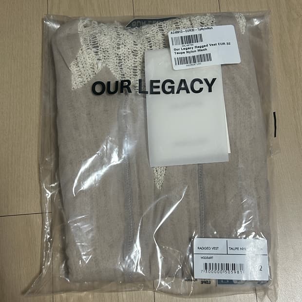 아워레가시 our legacy ragged vest 32