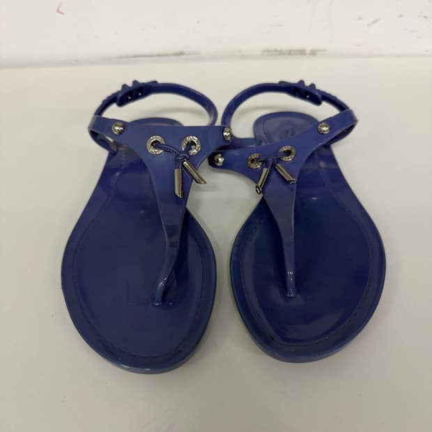 정품) TODS 토즈 여성 블루 젤리 쪼리 샌들 37