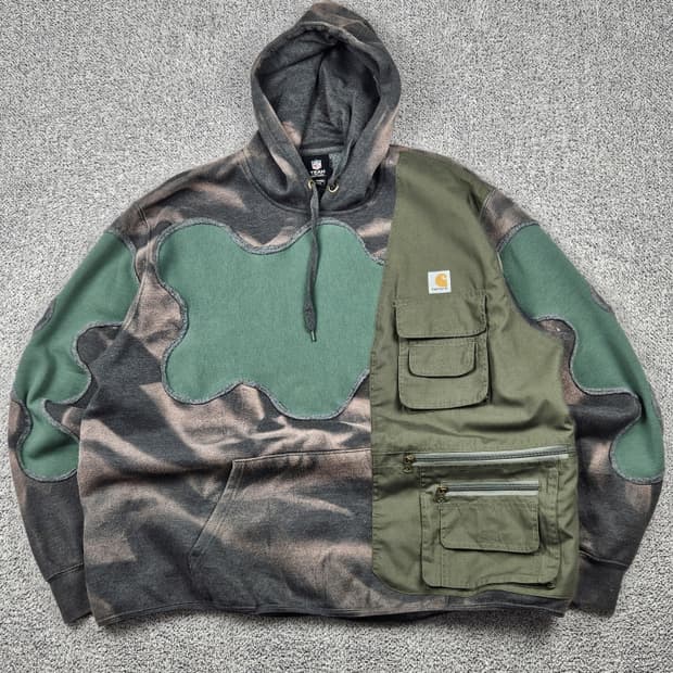 칼하트 X NFL 다잉워싱 포켓베스트 커스텀 후디 (상세설명)/10287