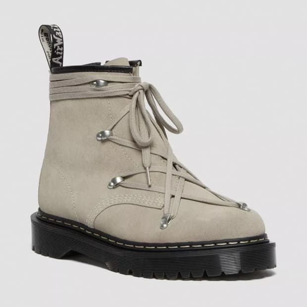 (UK 4) 235 닥터마틴 x 릭오웬스 1460 벡스 스웨이드 부츠