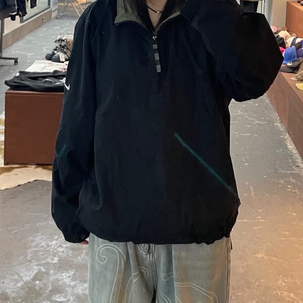 나이키골프 하프집 블랙 바람막이 H1748