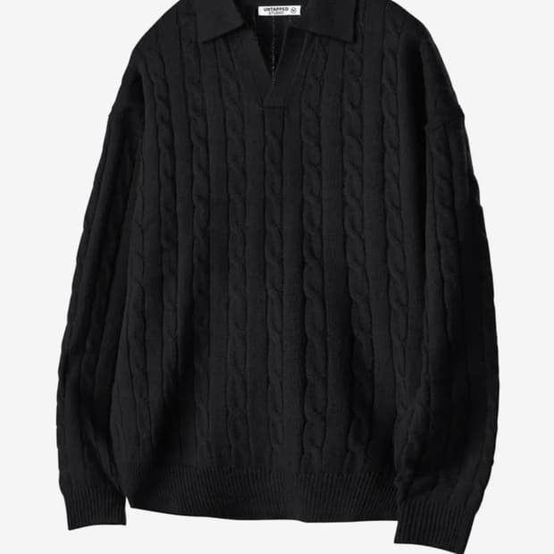 언탭트 스튜디오 케이블 카라니트 (블랙)