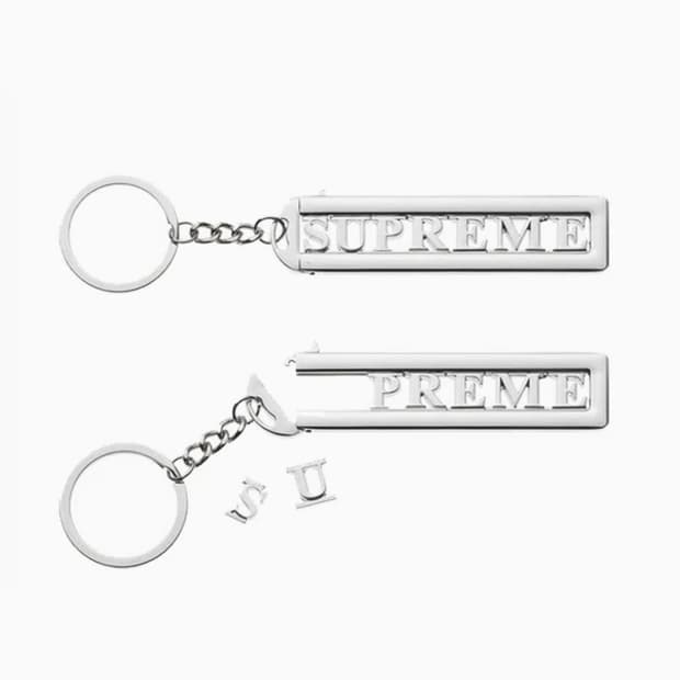 슈프림 키링 메탈 슬라이드 키체인 키링