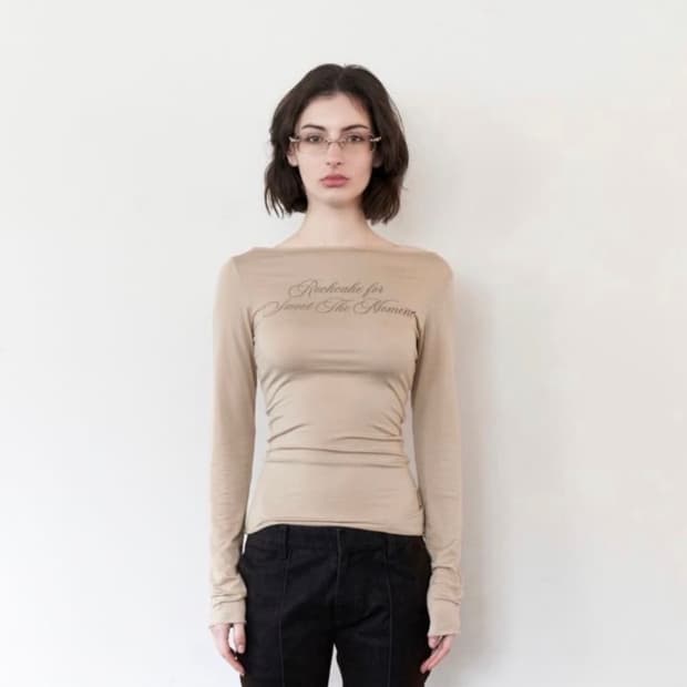 락케이크 cursive mesh top black 매쉬 오프숄더 탑 블랙