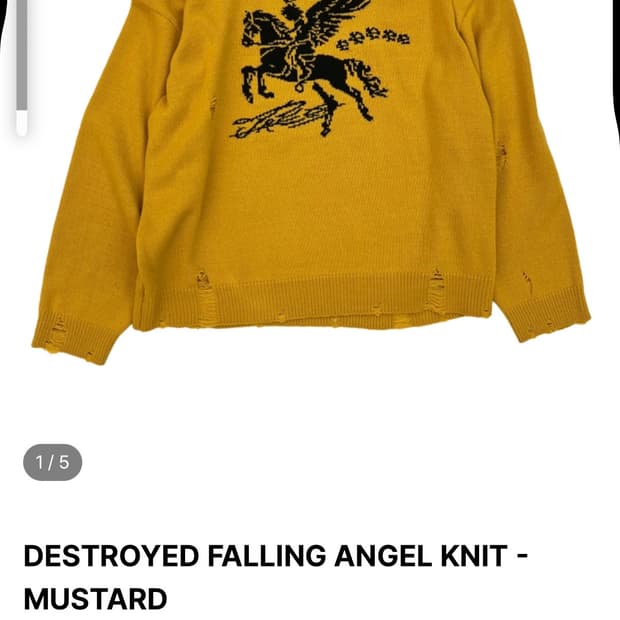 [2]파코서플라이 DESTROYED FALLING ANGEL KNIT