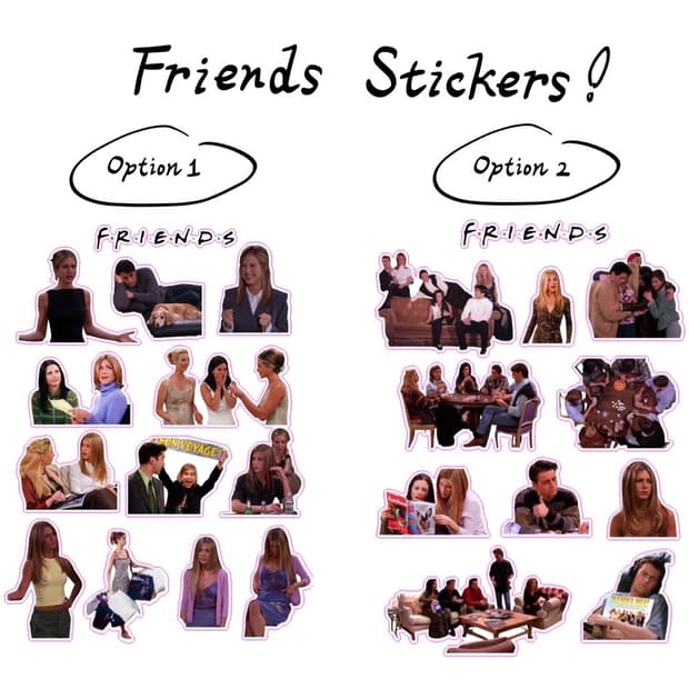 미드 프렌즈 & 가십걸 스티커 / 다꾸 스티커
