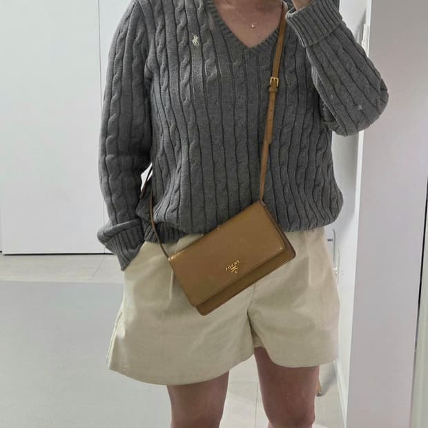 PRADA 프라다 정품 미니 크로스백 유광사피아노 클러치 지갑 폰홀더백