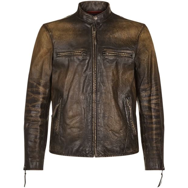 폴로 랄프로렌 디스트로이드 레더 자켓