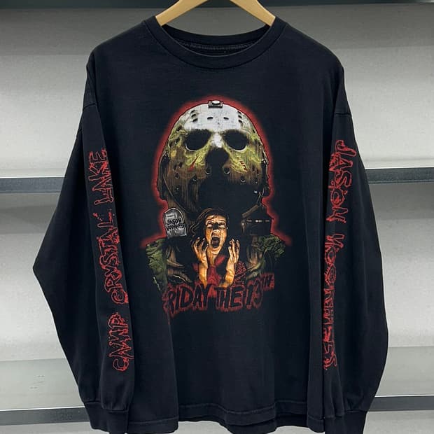 (XL)00'S 13일의 금요일 빈티지긴팔-M1726