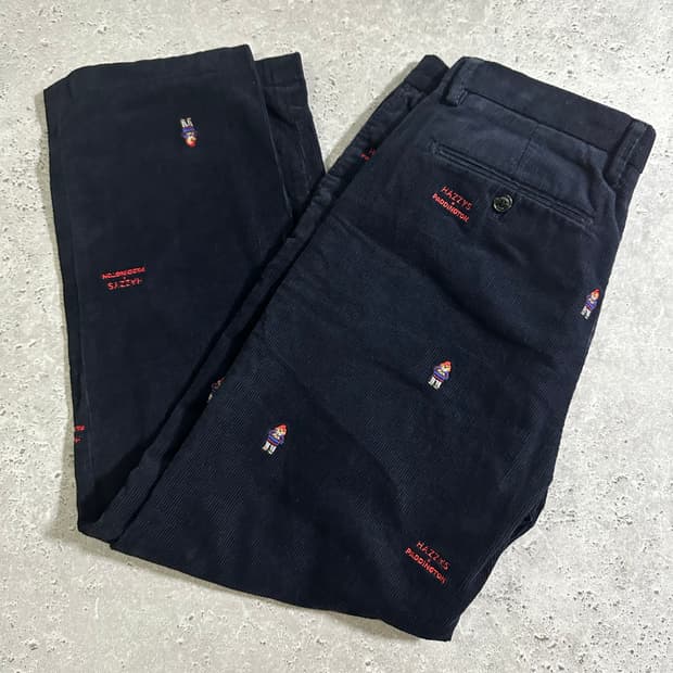 HAZZYS x Paddington 네이비 코듀로이 팬츠/720