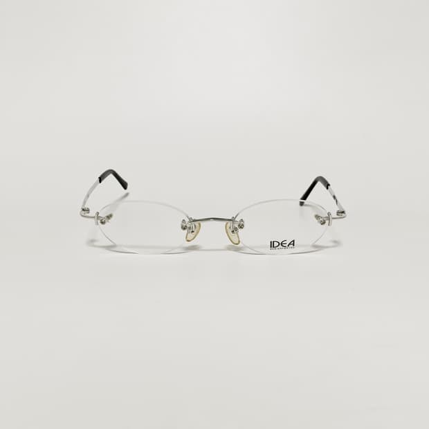 829 무테 남자 슬림 실버 메탈 안경테 빈티지 데드스탁 픽키