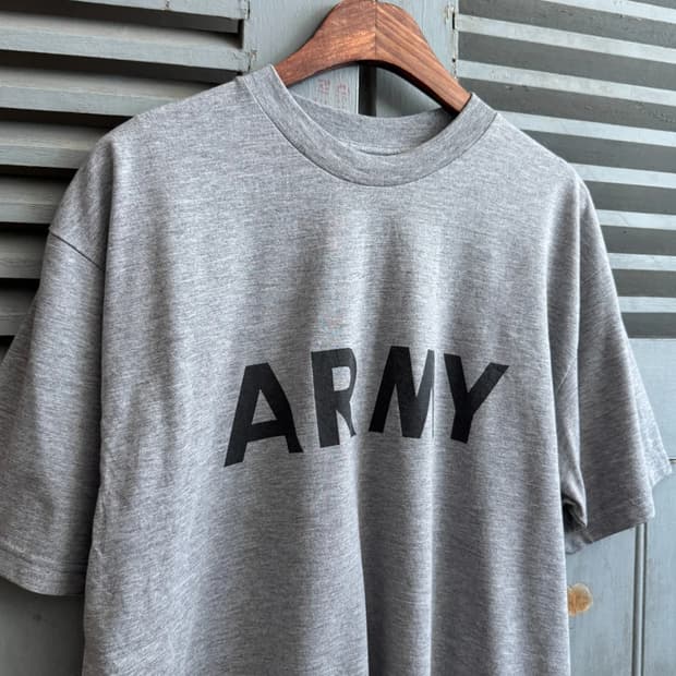 [M]U.S ARMY 그레이 프린팅 티셔츠