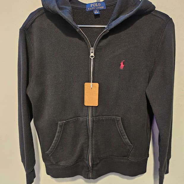 폴로 랄프로렌(Polo Ralph Lauren) 블랙 후드 집업