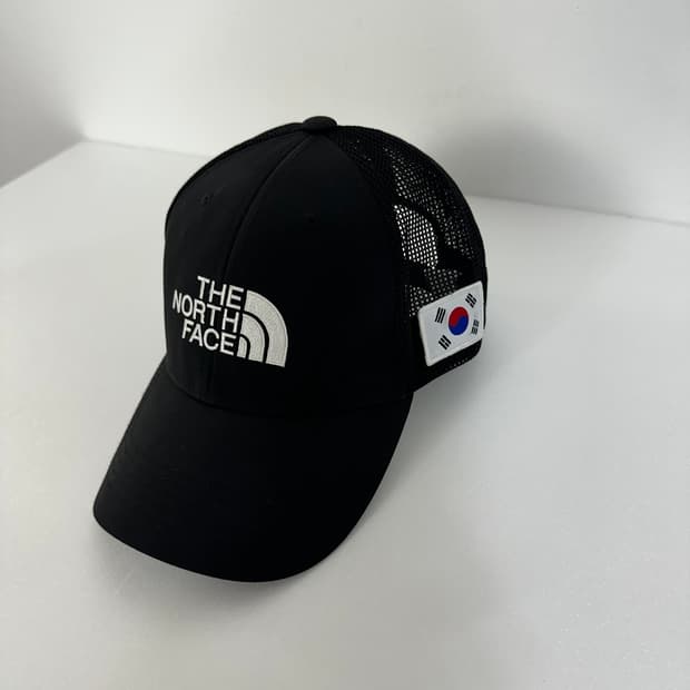 노스페이스 블랙 메쉬캡 모자 58cm