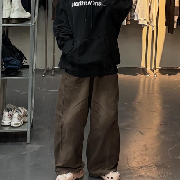 디스이즈네버댓 빅로고 박시핏 후드티A2438