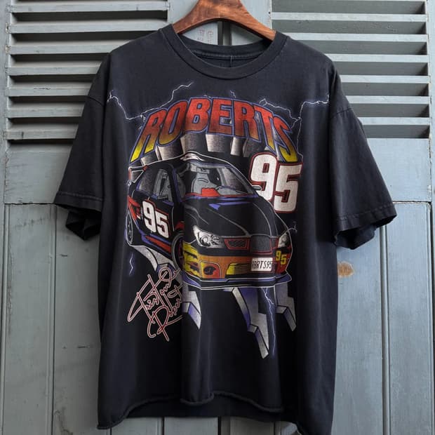 [L]Made in USA 빈티지 컷오프 레이싱 티셔츠