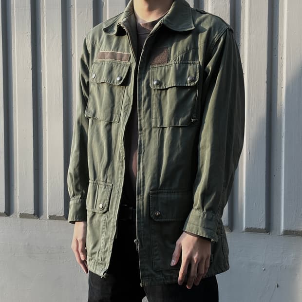 8090s french air force HBT field jacket