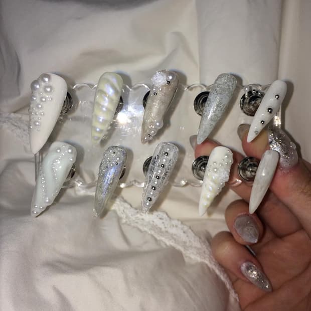 네일팁 자체제작 수제네일팁