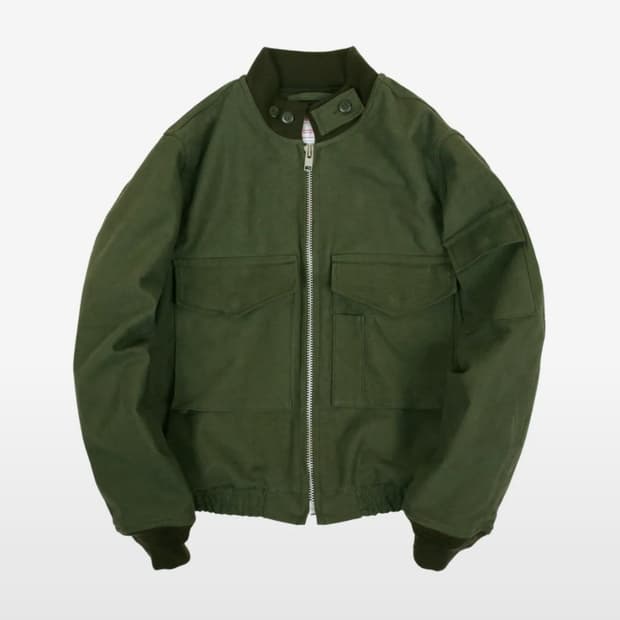 스웰맙 wool lined wep jacket -moleskin