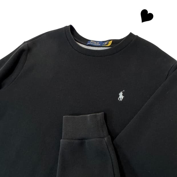 신형 QR라벨 폴로 랄프로렌 블랙 맨투맨