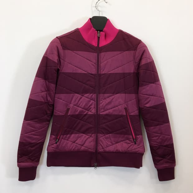 나이키 퍼플 컬러블록 스우시 패딩 M