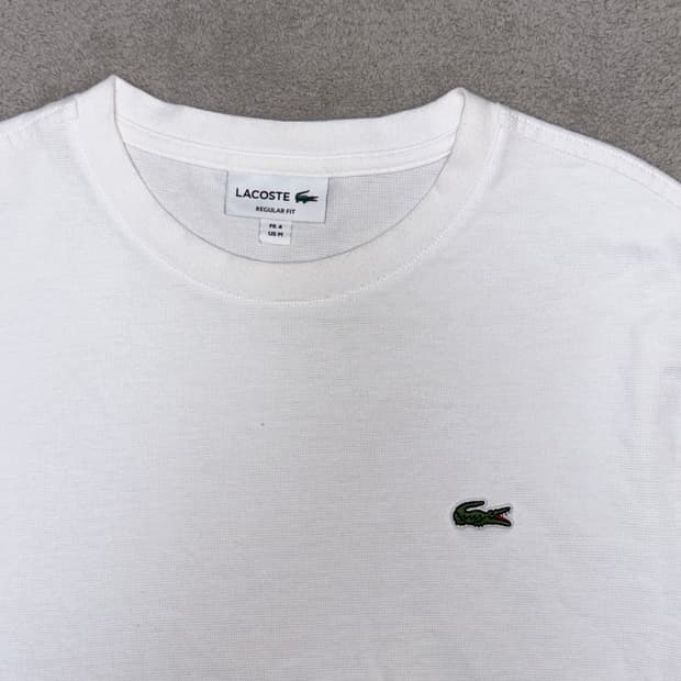 [S급] 🐊라코스테 화이트 반팔티 L