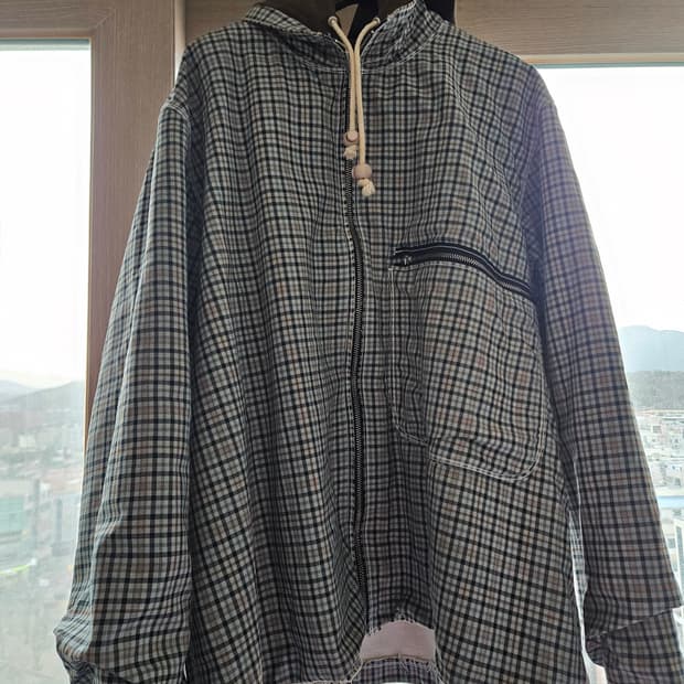 카미엘 포트젠스 18AW 체크 블루종 L