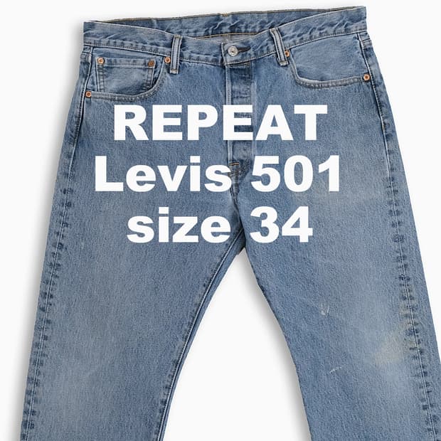 빈티지 리바이스 501 중청 34 인치 LV50134590