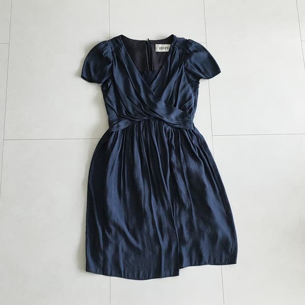 soft drape wrap midi dress