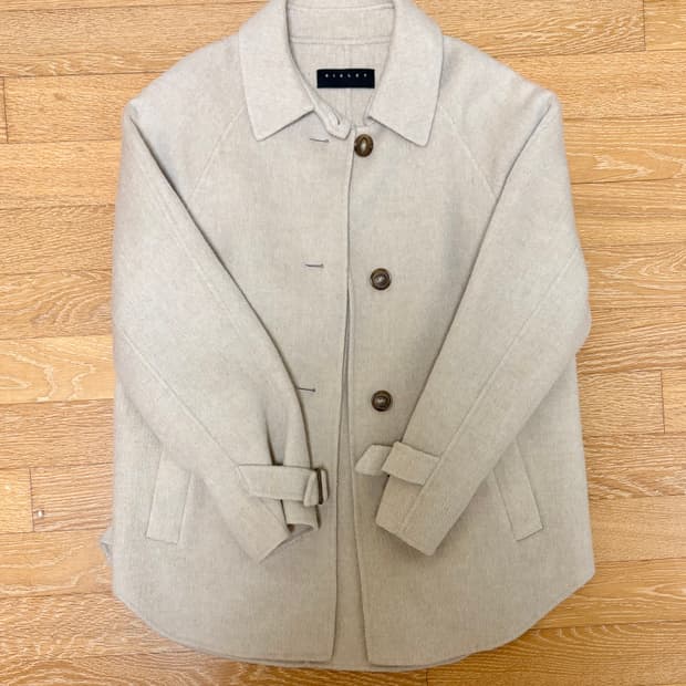 시슬리 핸드메이드 숏코트 베이지