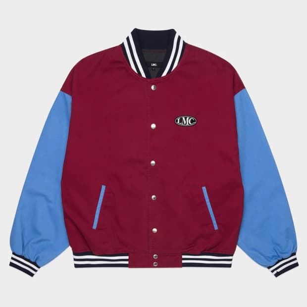 Lmc oval washed baseball jacket M 