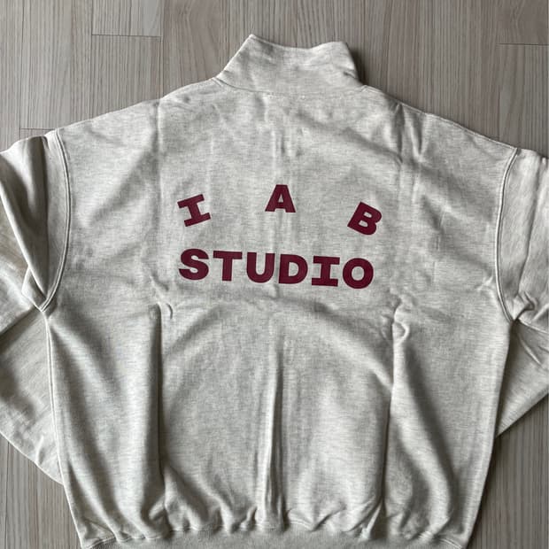 [새상품] 아이앱 스튜디오 하프 집업 오트밀