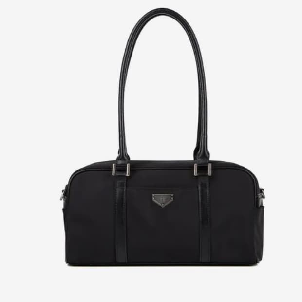 레더리 보스턴 나일론 숄더백 블랙