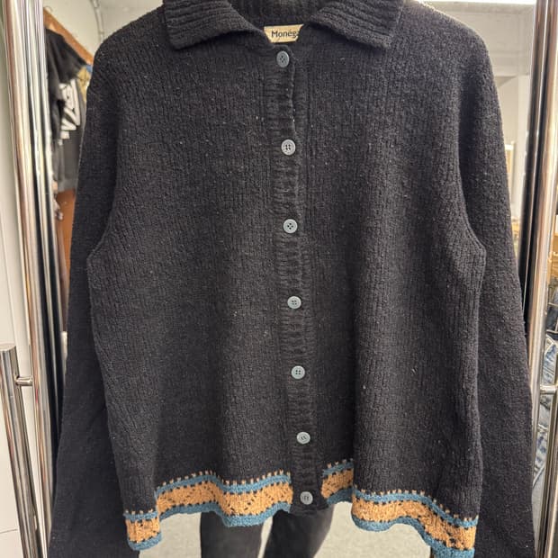 Monegal 빈티지 우먼스 카라 가디건