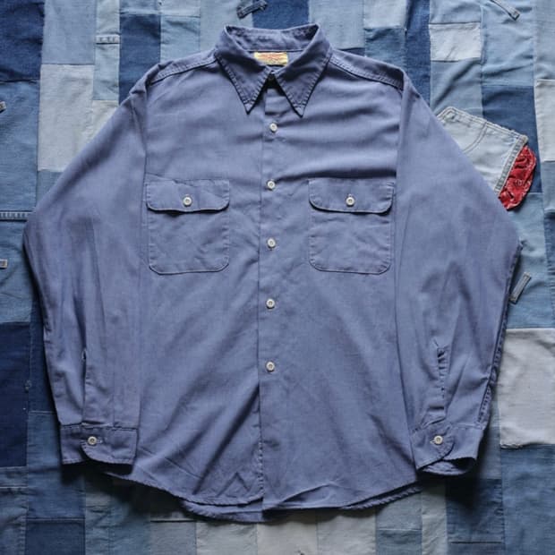 빅 얀크 70s 샴브레이 셔츠/Big yank 70s chambray 