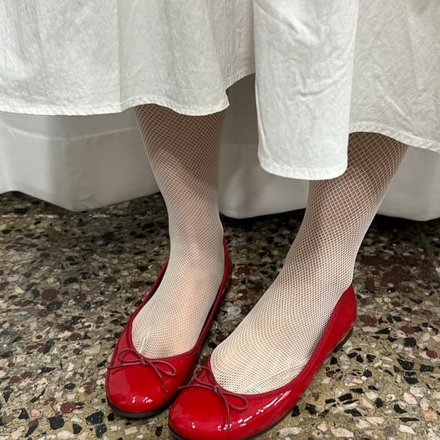 vanity beauty red flat shoes